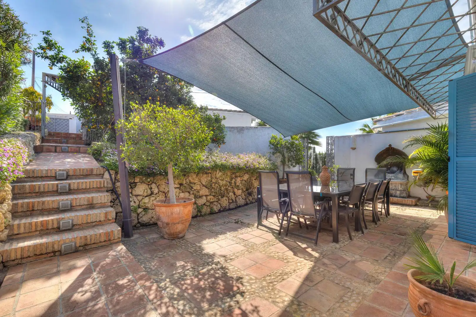Terraza de Casa o chalet en venta en Marbella con Aire acondicionado, Jardín privado y Piscina