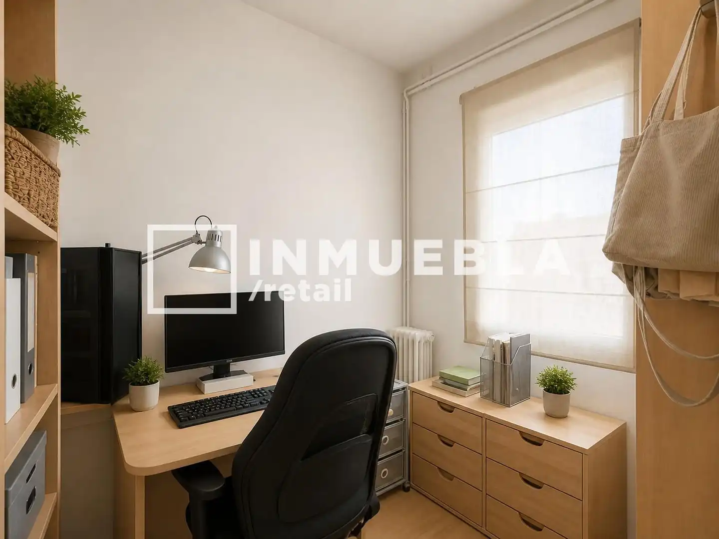Schlafzimmer von Wohnung zum Verkauf in Barcelona mit Heizung, Parkett und Terrasse