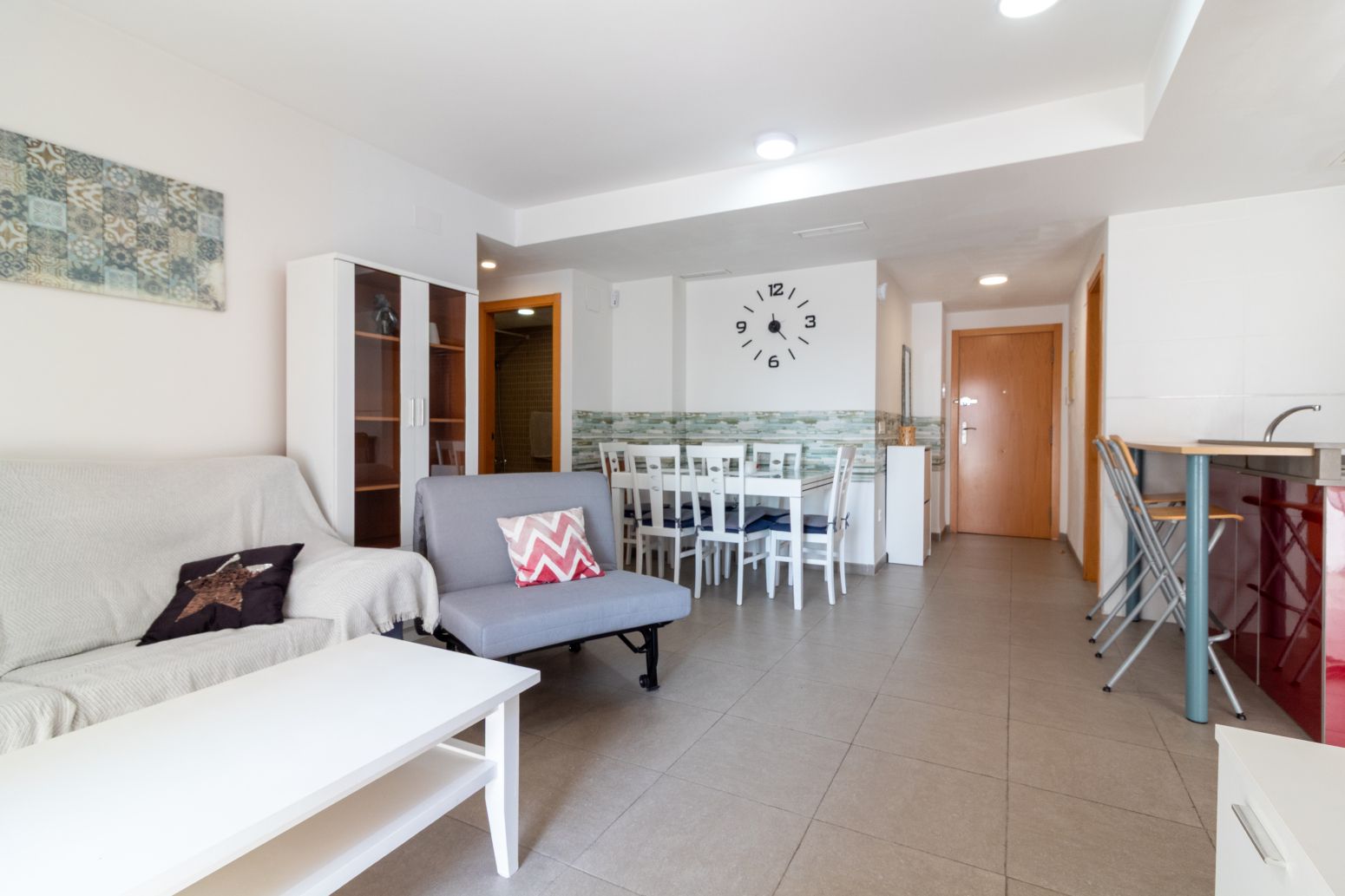 Living room of Flat for sale in Sagunto / Sagunt  with Furnished and Balcony