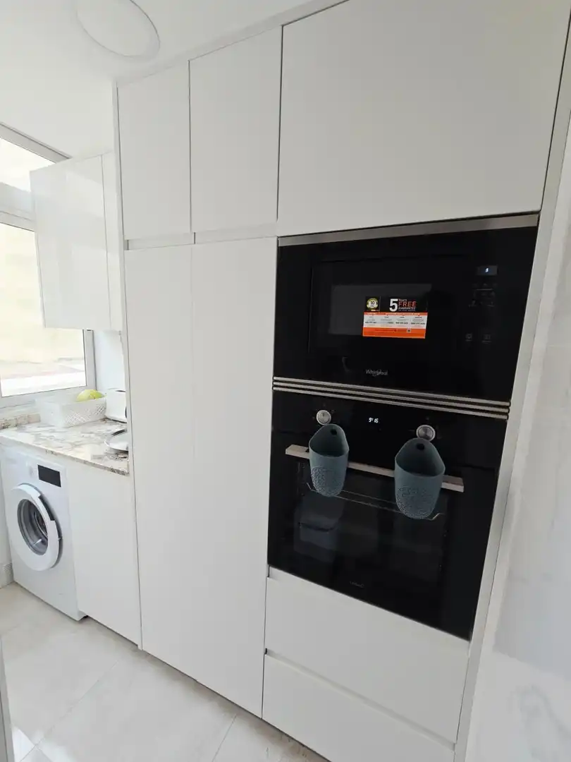 Kitchen of Flat for rent in Benidorm  with Air Conditioner, Private garden and Terrace