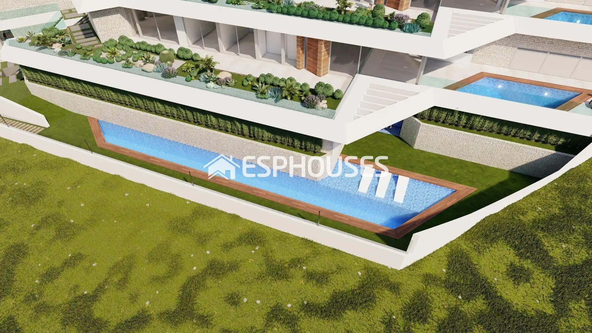 Piscina de Casa o xalet en venda en Calpe / Calp amb Aire condicionat, Terrassa i Piscina