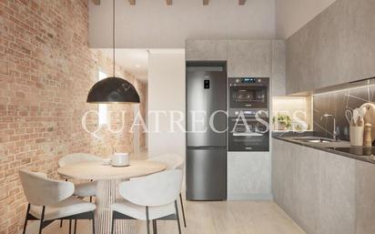 Kitchen of Flat for sale in  Barcelona Capital  with Heating, Furnished and Oven