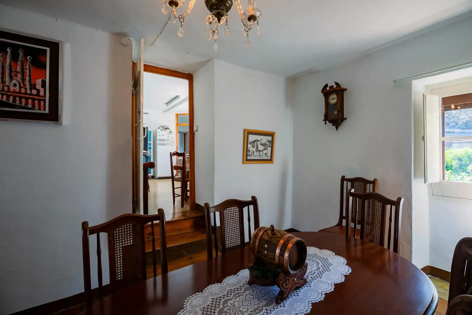 Comedor de Casa o chalet en venta en Aragüés del Puerto con Jardín privado, Terraza y Amueblado