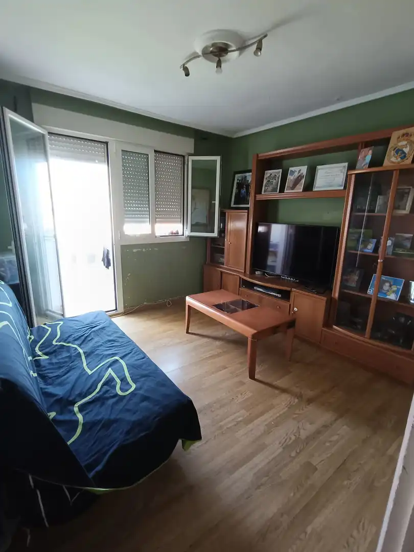 Sala de estar de Piso en venta en Valle de Trápaga-Trapagaran con Balcón