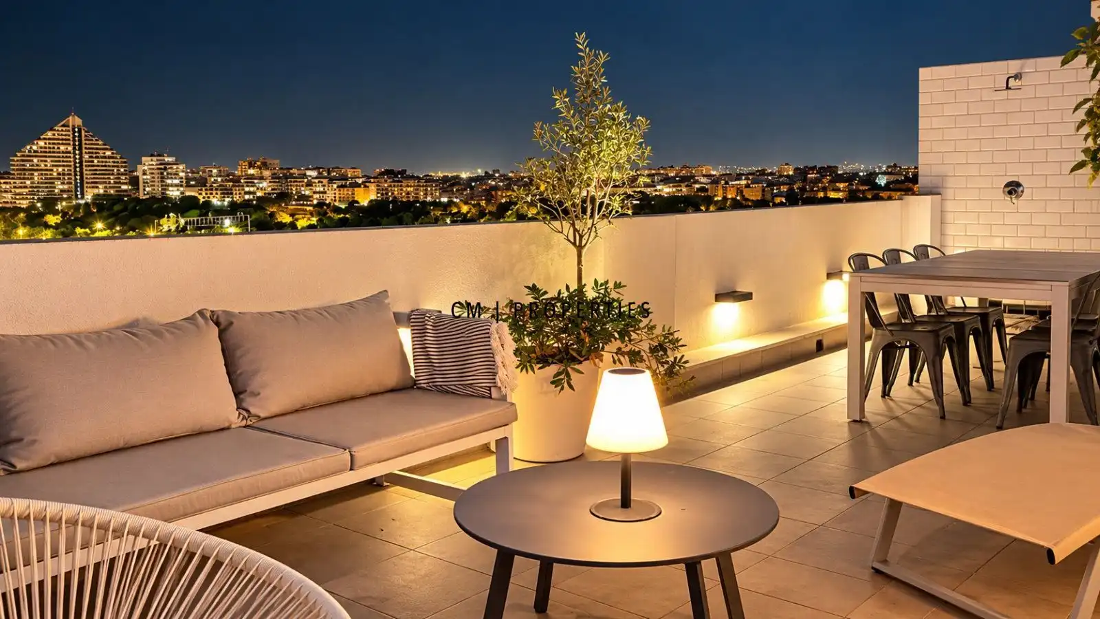 Terraza de Ático en venta en Campanar