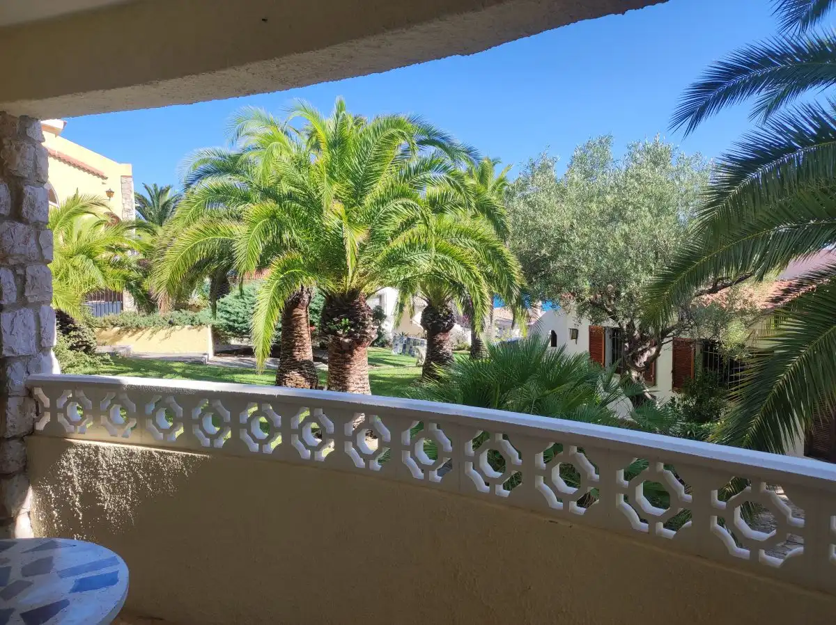 Terrassa de Casa adosada de lloguer en Peñíscola / Peníscola amb Jardí privat, Terrassa i Traster