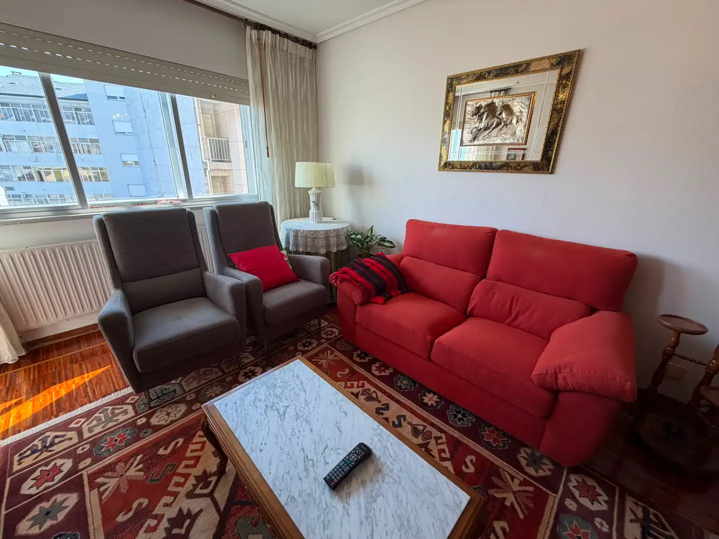 Living room of Flat for rent in Lugo  with Heating, Furnished and Oven