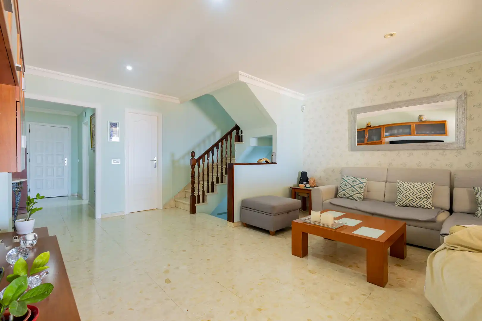 Sala de estar de Casa adosada en venta en El Rosario con Aire acondicionado, Jardín privado y Terraza
