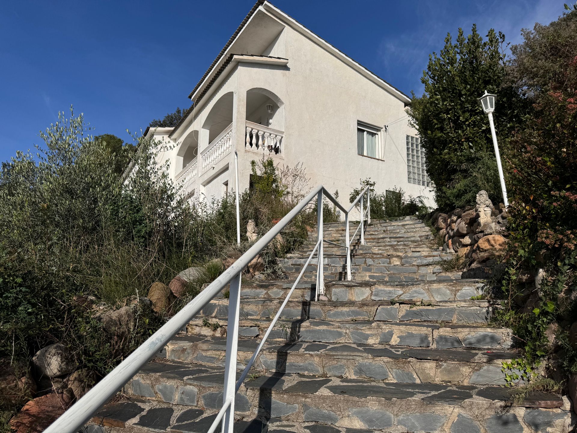 Exterior view of House or chalet for sale in Cànoves I Samalús  with Air Conditioner, Heating and Private garden