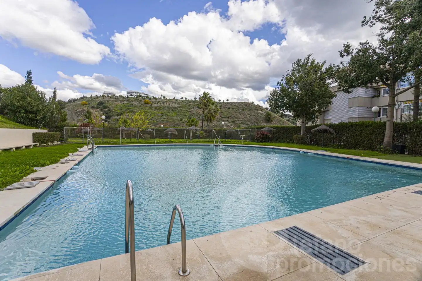 Swimming pool of Flat for sale in Málaga Capital  with Air Conditioner, Heating and Terrace