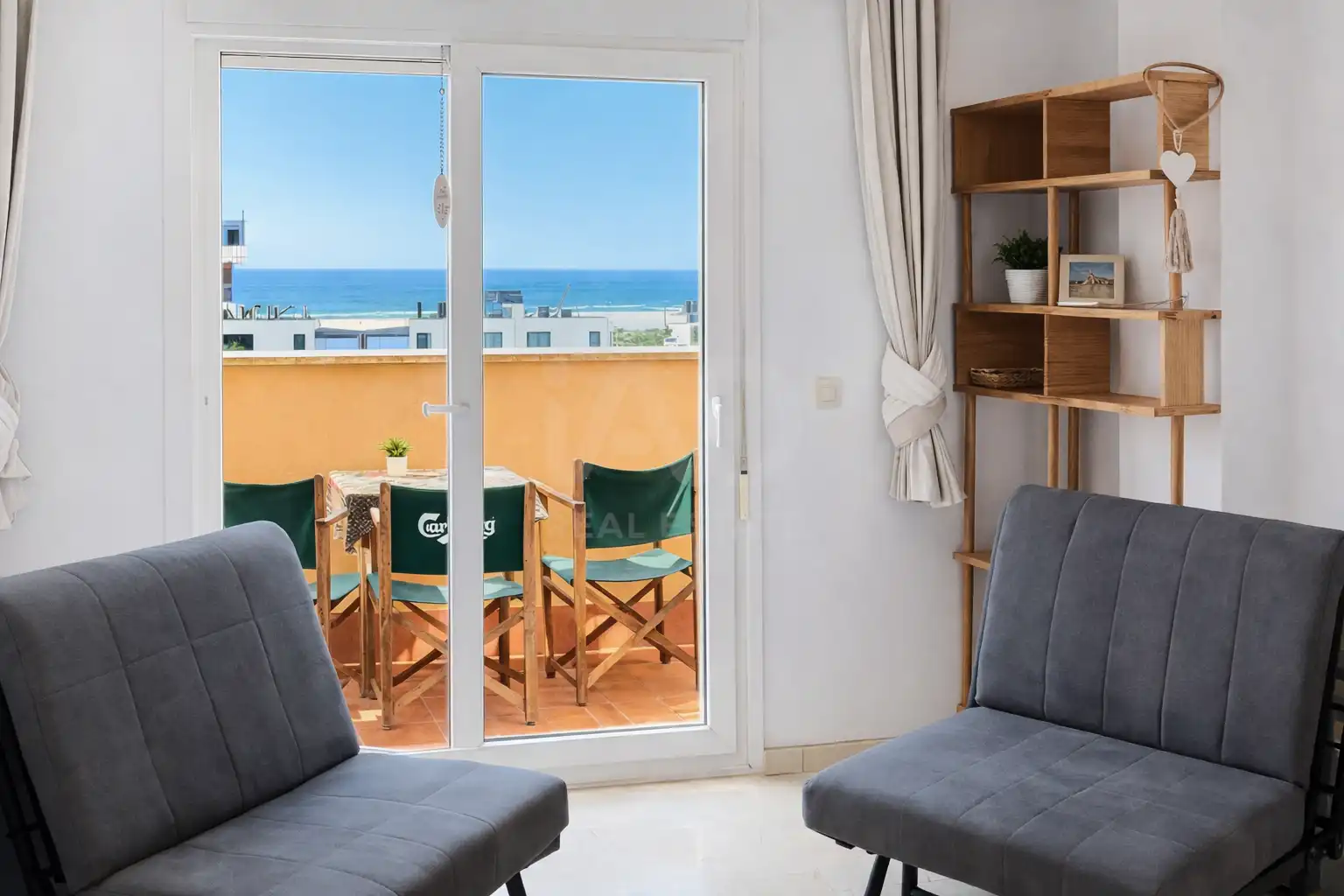 Balcony of Attic for sale in Tarifa  with Air Conditioner and Swimming Pool