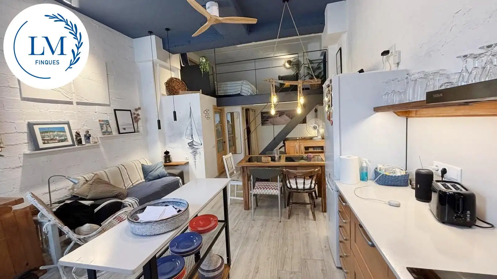 Küche von Loft zur Miete in Vilanova i la Geltrú