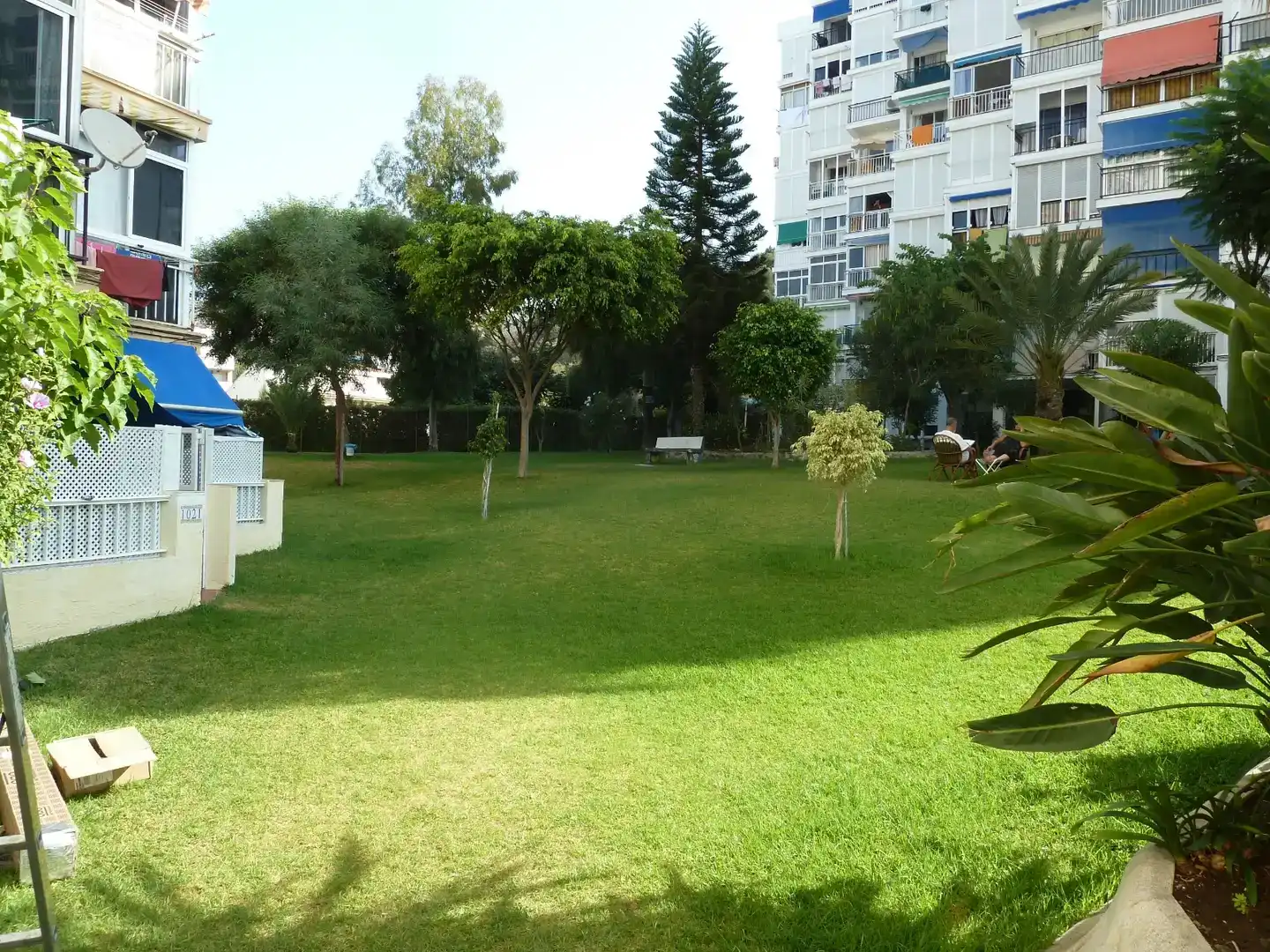Garten von Wohnung zur Miete in Rincón de la Victoria mit Klimaanlage und Schwimmbad