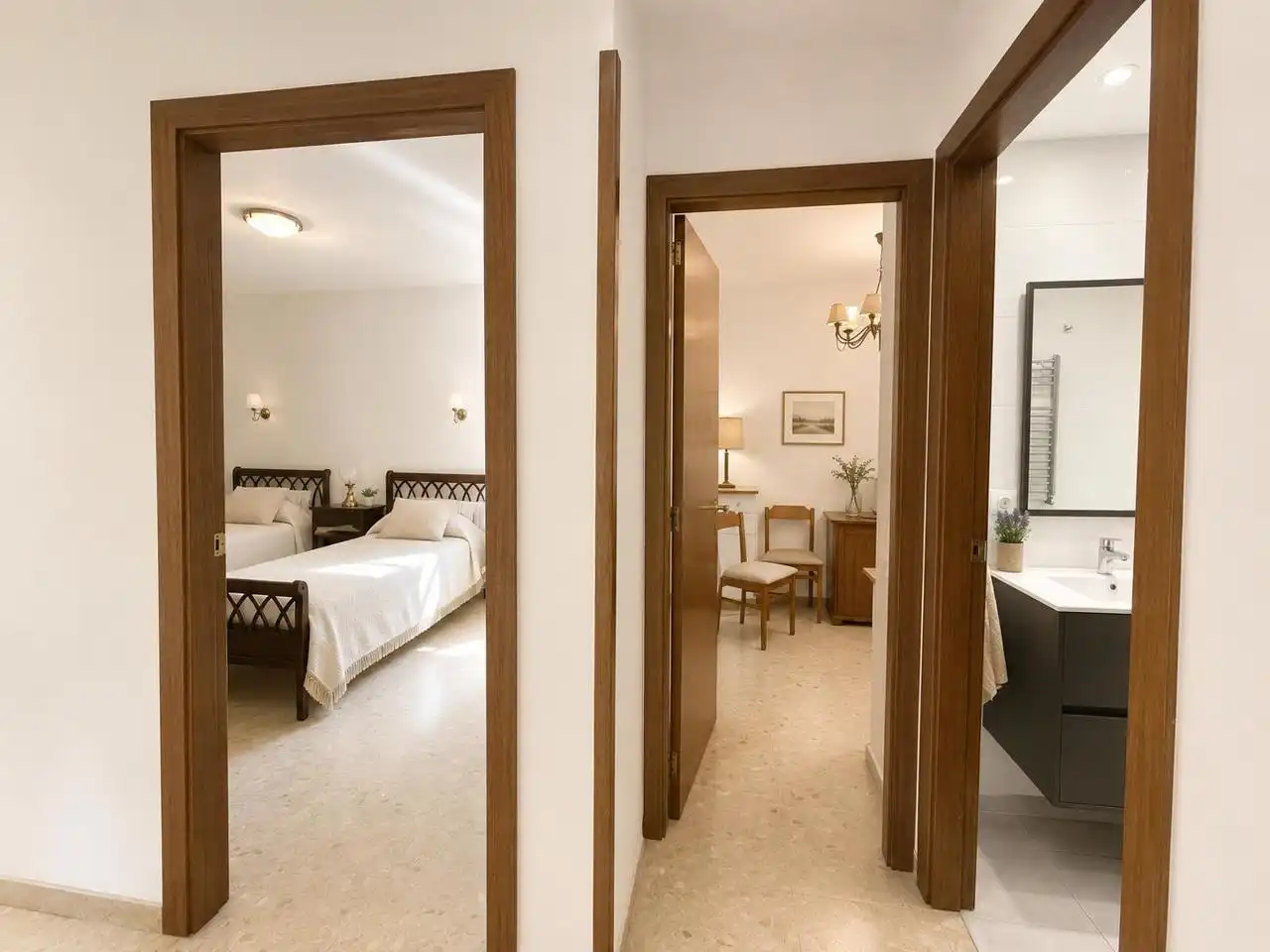 Schlafzimmer von Wohnung zum Verkauf in  Palma de Mallorca mit Heizung, Terrasse und Balkon