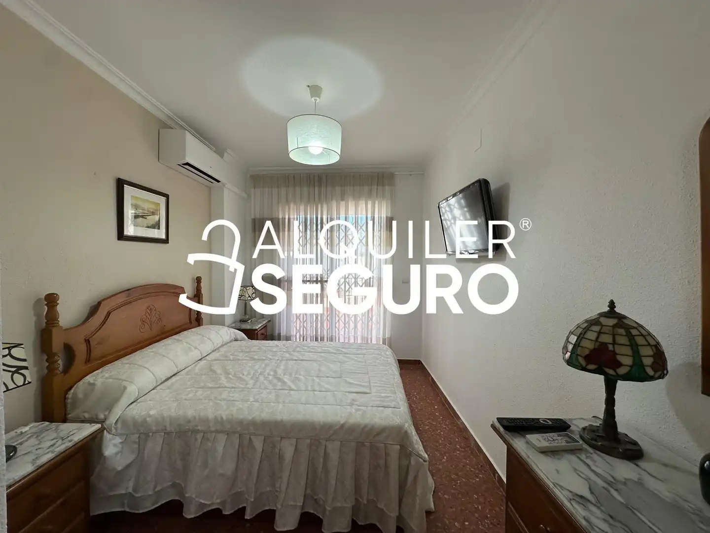 Bedroom of Flat for rent in Chiva  with Air Conditioner, Terrace and Furnished