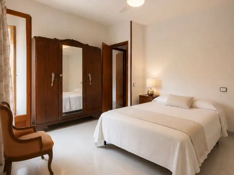 Bedroom of Houses for sale in Horta de Sant Joan  with Air Conditioner, Terrace and Swimming Pool