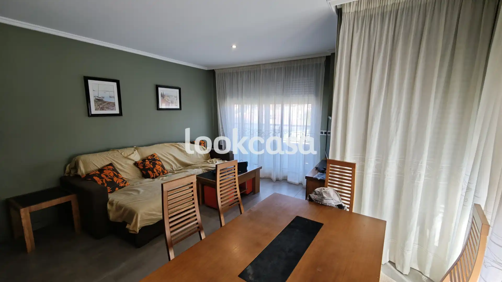 Sala d'estar de Pis en venda en Sanxenxo amb Calefacció, Terrassa i Traster