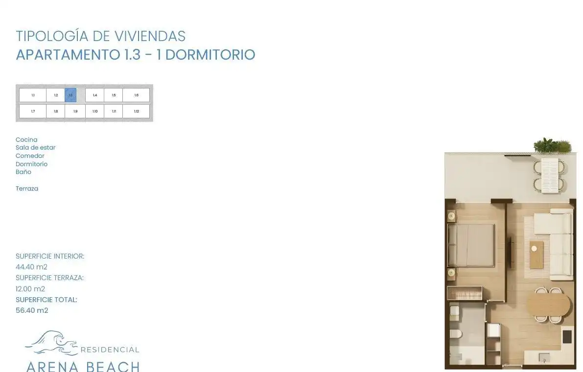 Apartment mit Terrasse zum Verkauf in Moncófar Playa, imagen 12