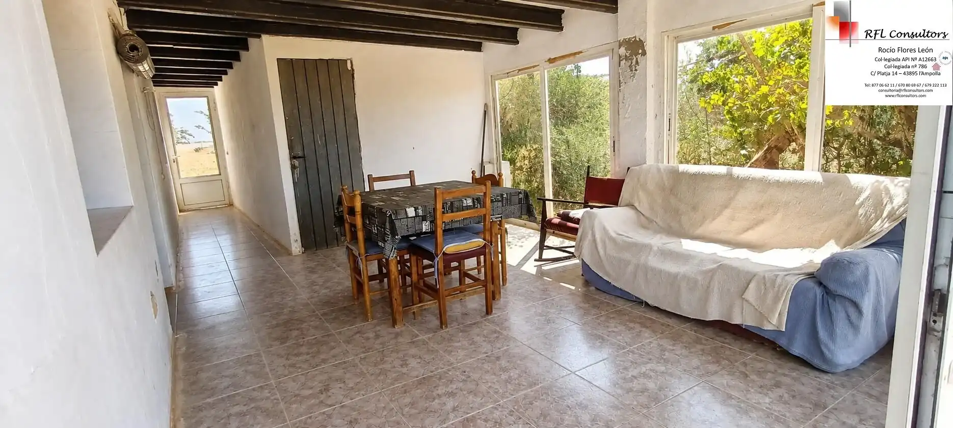 Sala d'estar de Finca rústica en venda en Alcalà de Xivert amb Jardí privat, Terrassa i Traster