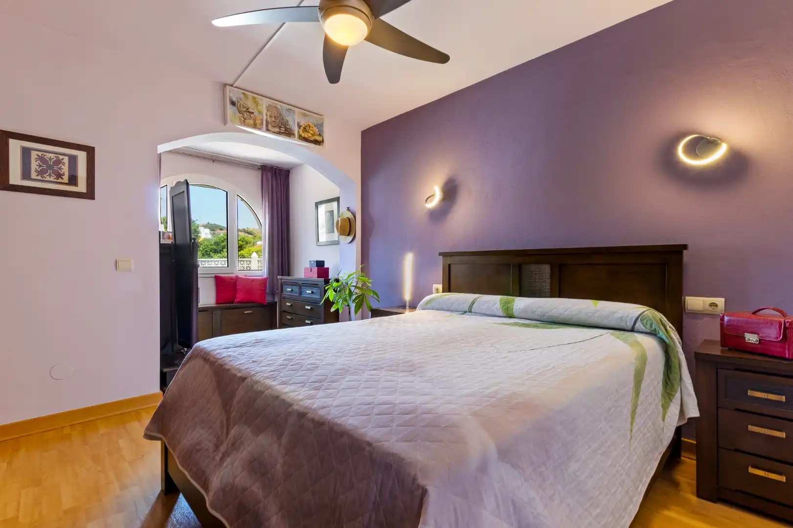 Schlafzimmer von Wohnung zum Verkauf in Rincón de la Victoria mit Terrasse, Möbliert und Ofen