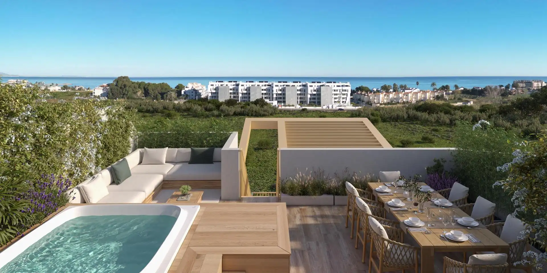 Penthouse mit Pool zum Verkauf in Devessa - Monte Pego