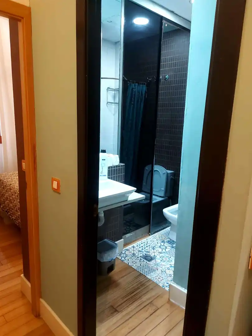 Baño de Estudio para compartir en Valencia con Aire acondicionado, Terraza y Amueblado