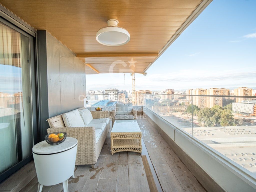 Terrace of Flat for sale in  Valencia Capital  with Air Conditioner, Terrace and Swimming Pool