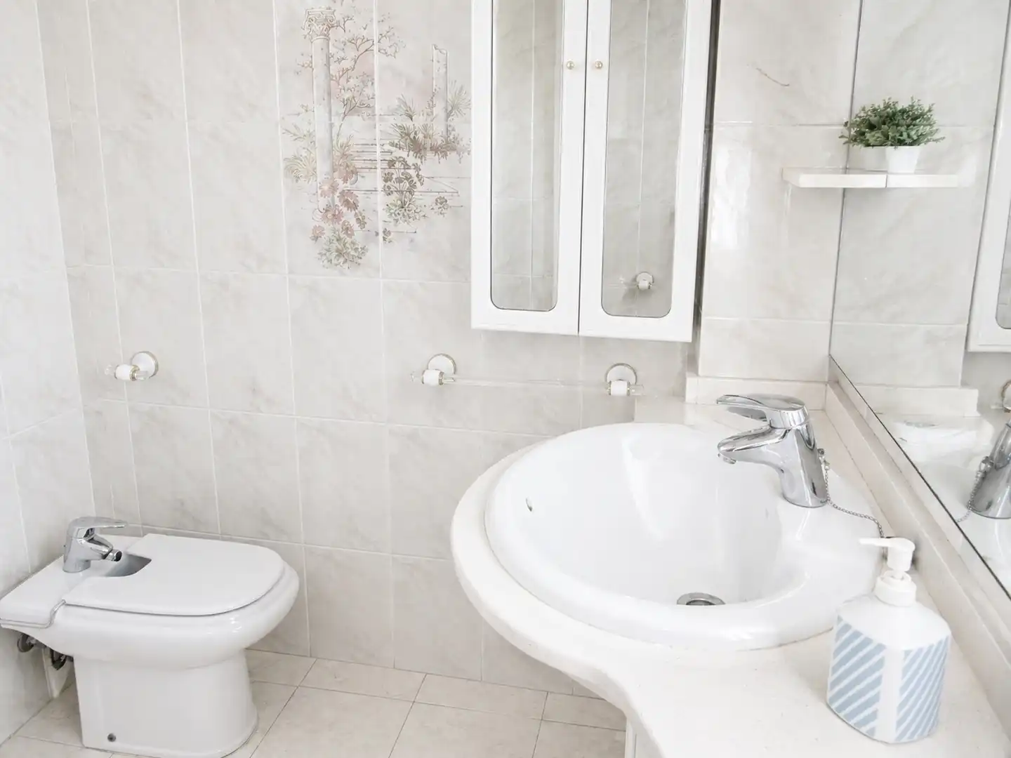 Bany de Apartament de lloguer en Peñíscola / Peníscola amb Calefacció, Terrassa i Moblat