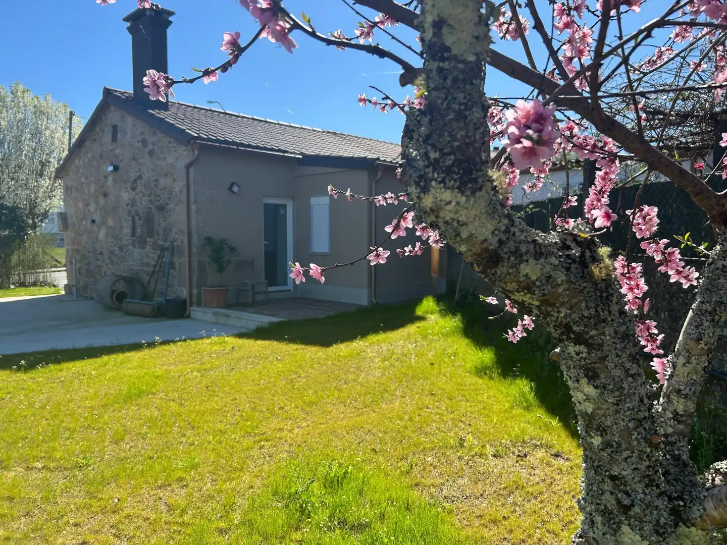 Jardín de Casa adosada en venta en Teo