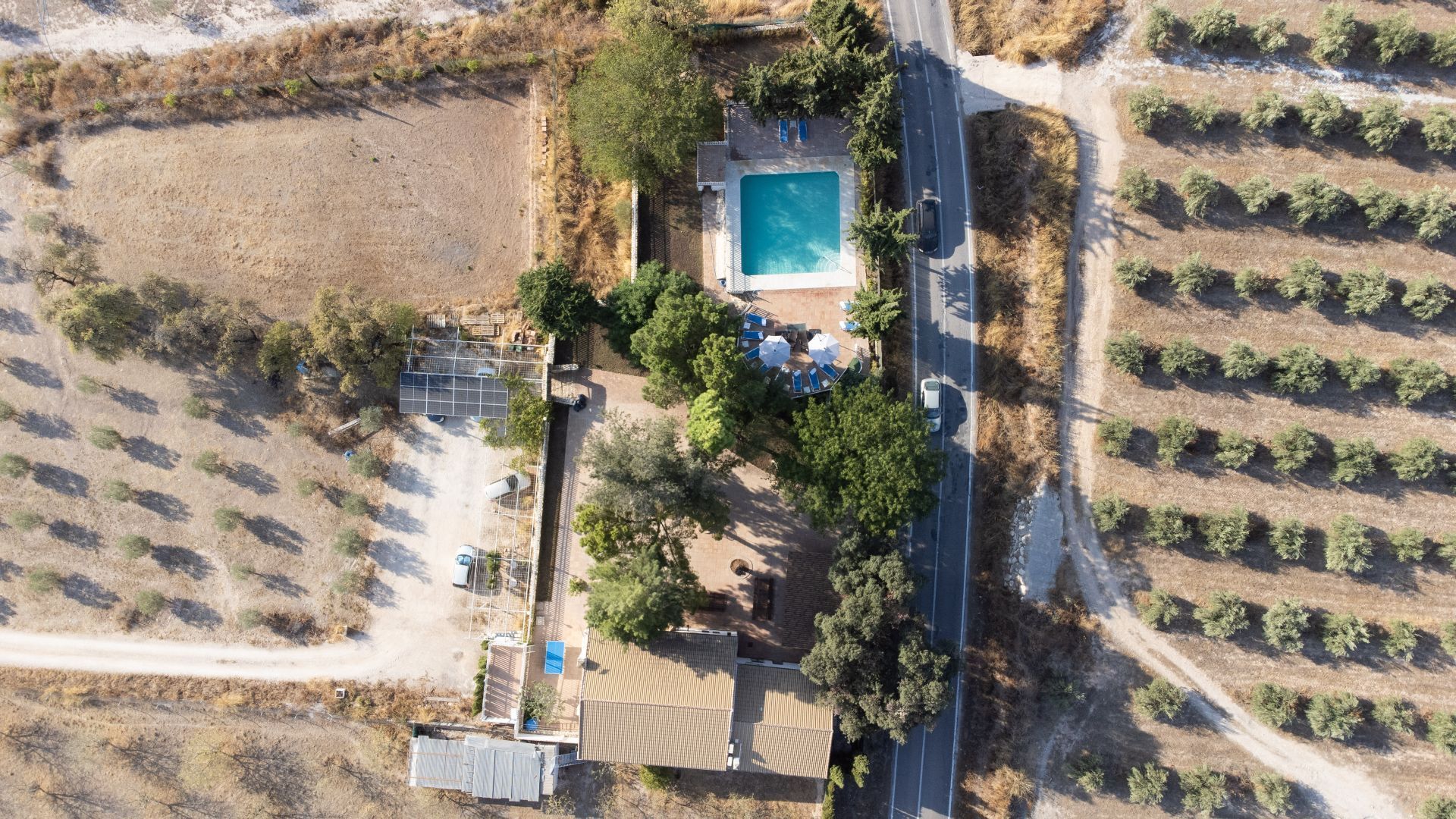 Exterior view of Country house for sale in Gilena  with Air Conditioner, Heating and Private garden
