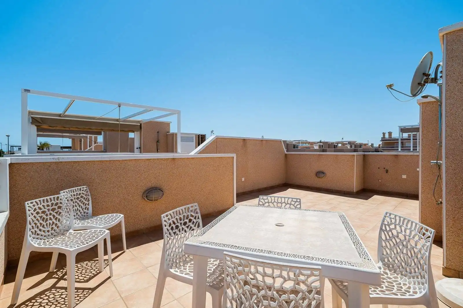 Terrace of Detached homes for rent in Pilar de la Horadada  with Air Conditioner, Heating and Private garden