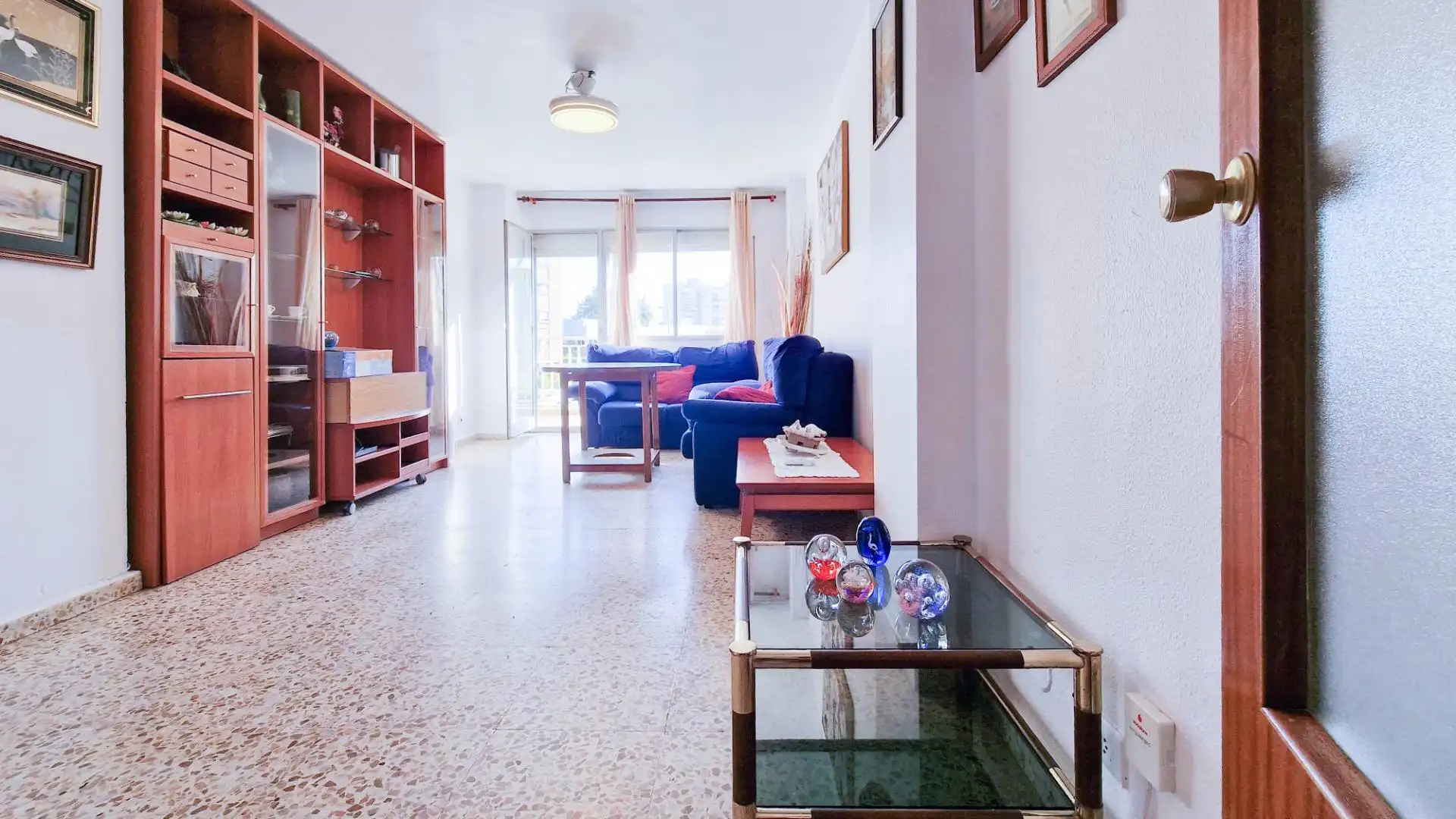 Wohnzimmer von Wohnung zur Miete in Badajoz mit Privatgarten, Möbliert und Balkon