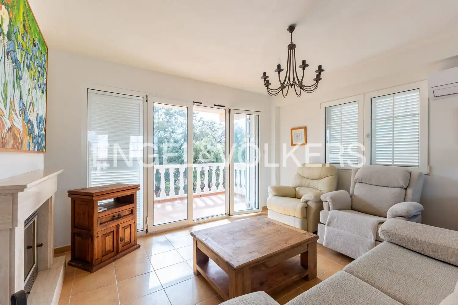 Sala d'estar de Casa o xalet en venda en Cullera amb Aire condicionat, Calefacció i Jardí privat