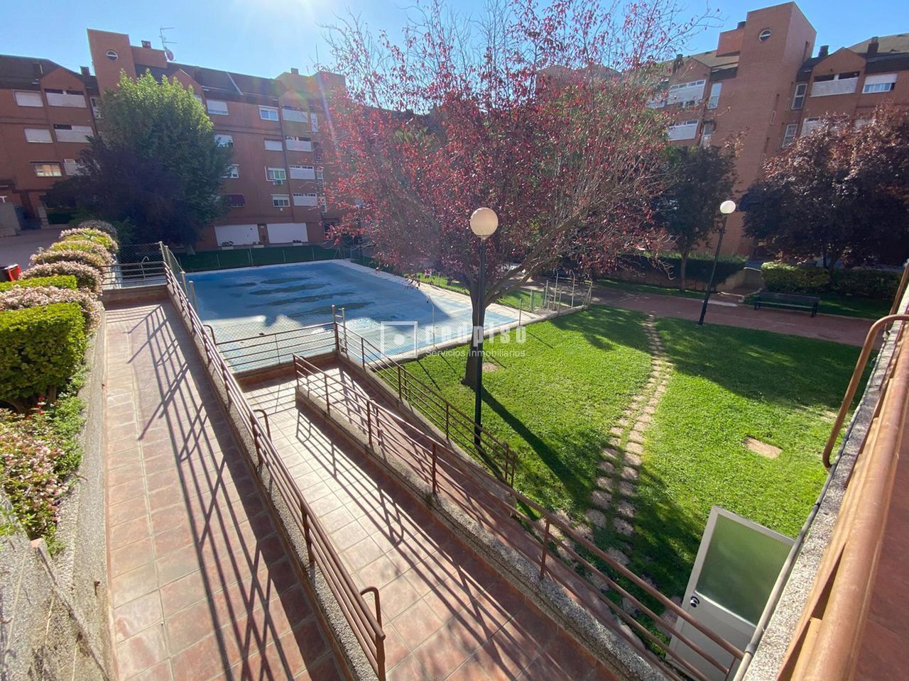 Garden of Flat for sale in  Madrid Capital  with Heating, Parquet flooring and Storage room