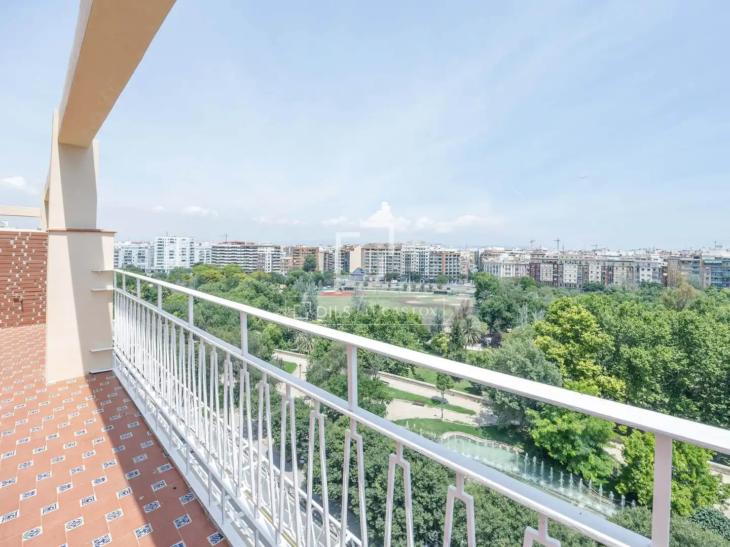 Balcony of Attic for rent in Valencia  with Air Conditioner, Heating and Parquet flooring