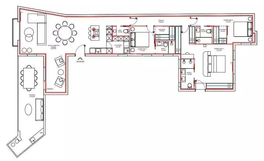 Flat for rent in Madrid  with Air Conditioner, Heating and Terrace
