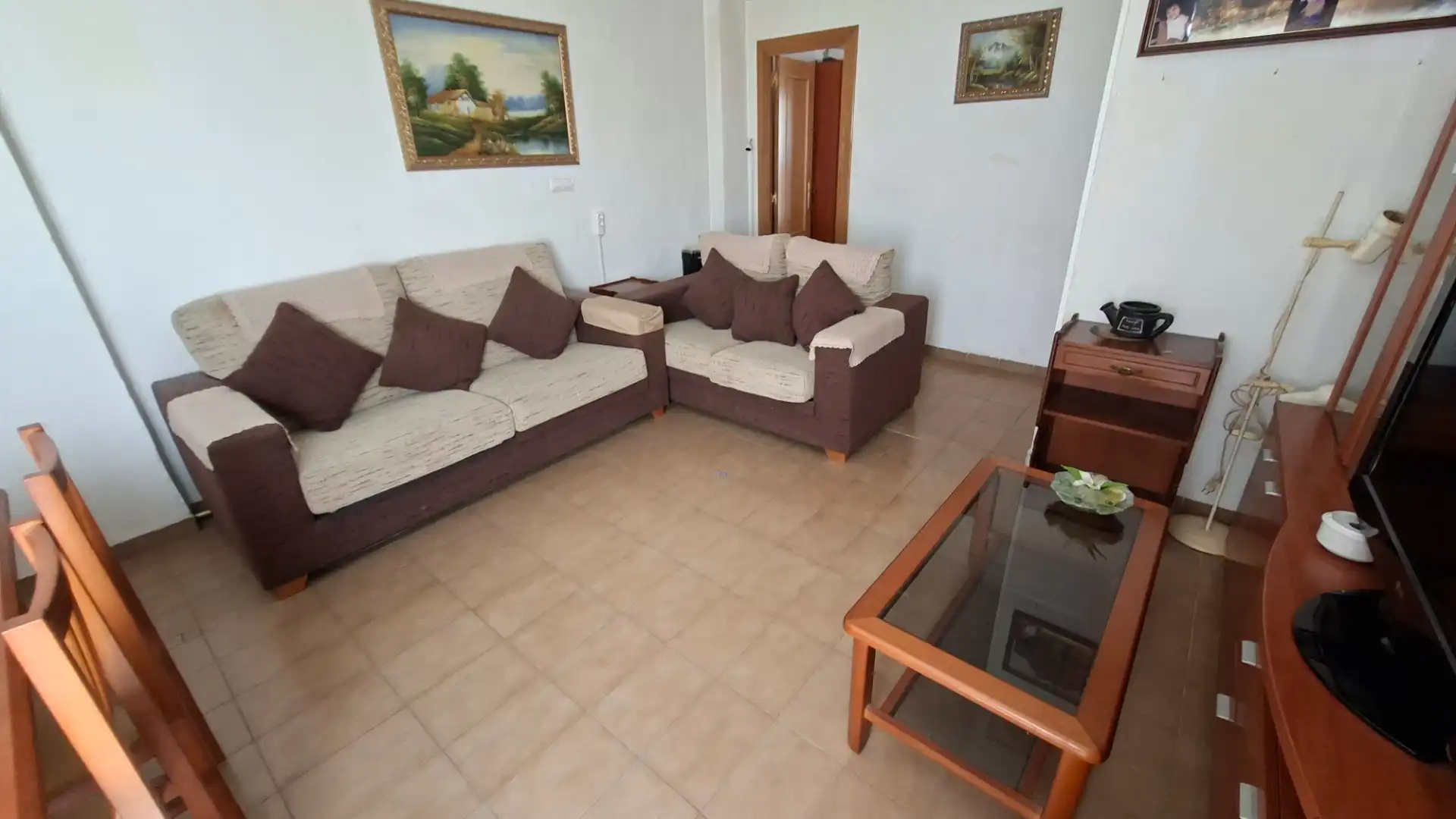 Wohnzimmer von Wohnung zum Verkauf in San Vicente del Raspeig / Sant Vicent del Raspeig mit Balkon