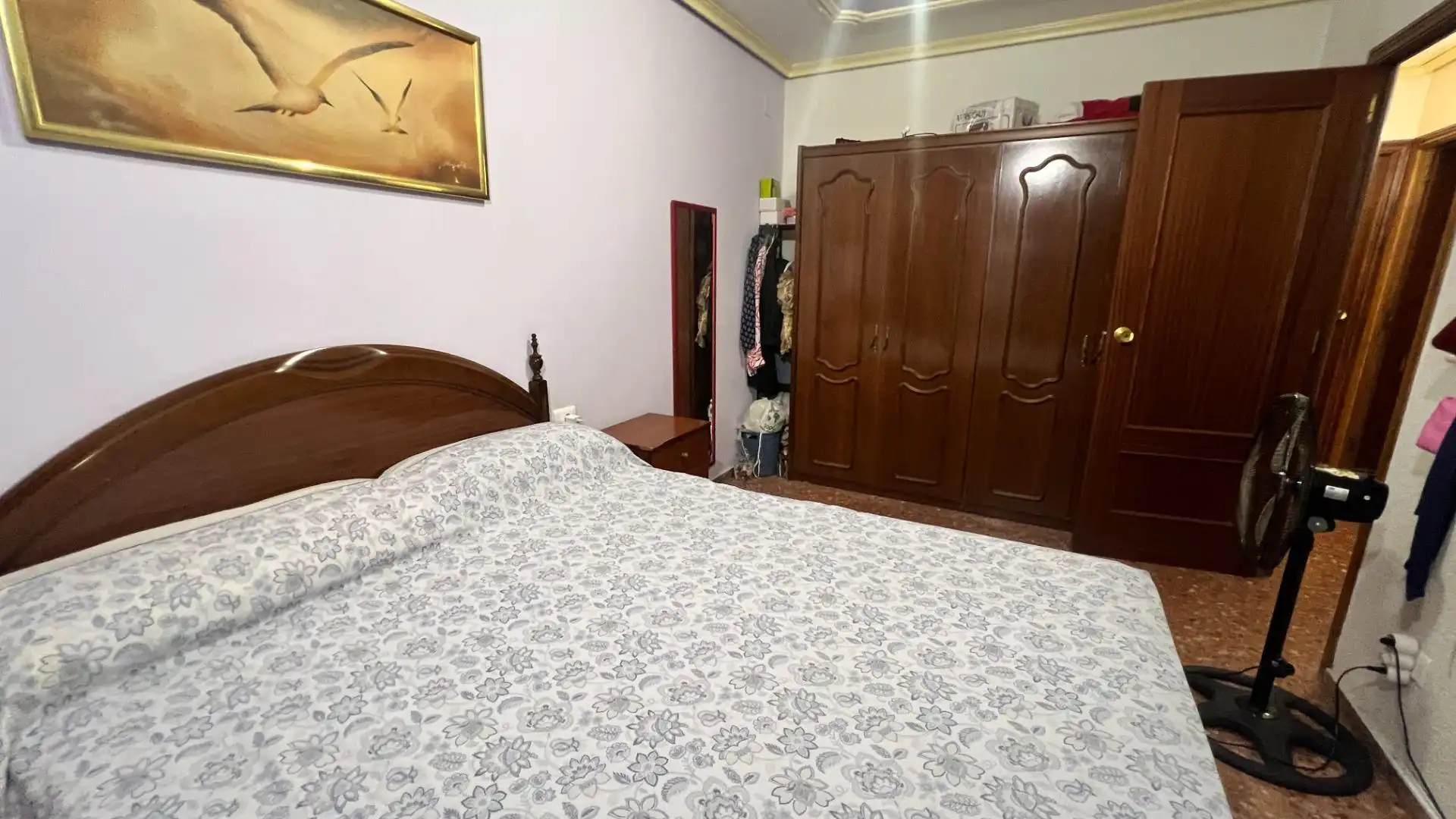 Schlafzimmer von Wohnung zum Verkauf in Burriana / Borriana mit Klimaanlage, Heizung und Abstellraum