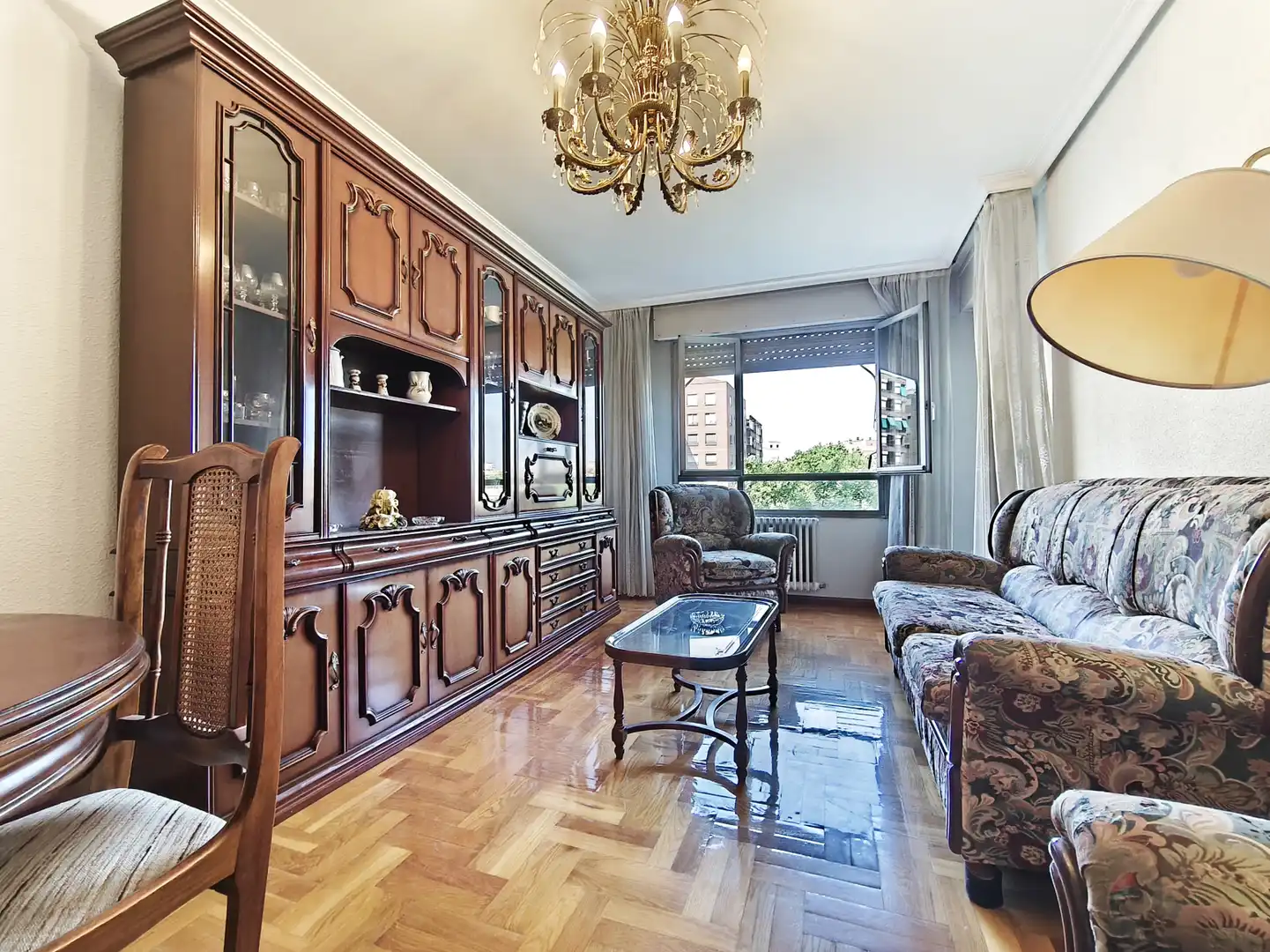Living room of Flat for sale in  Logroño  with Heating, Parquet flooring and Terrace