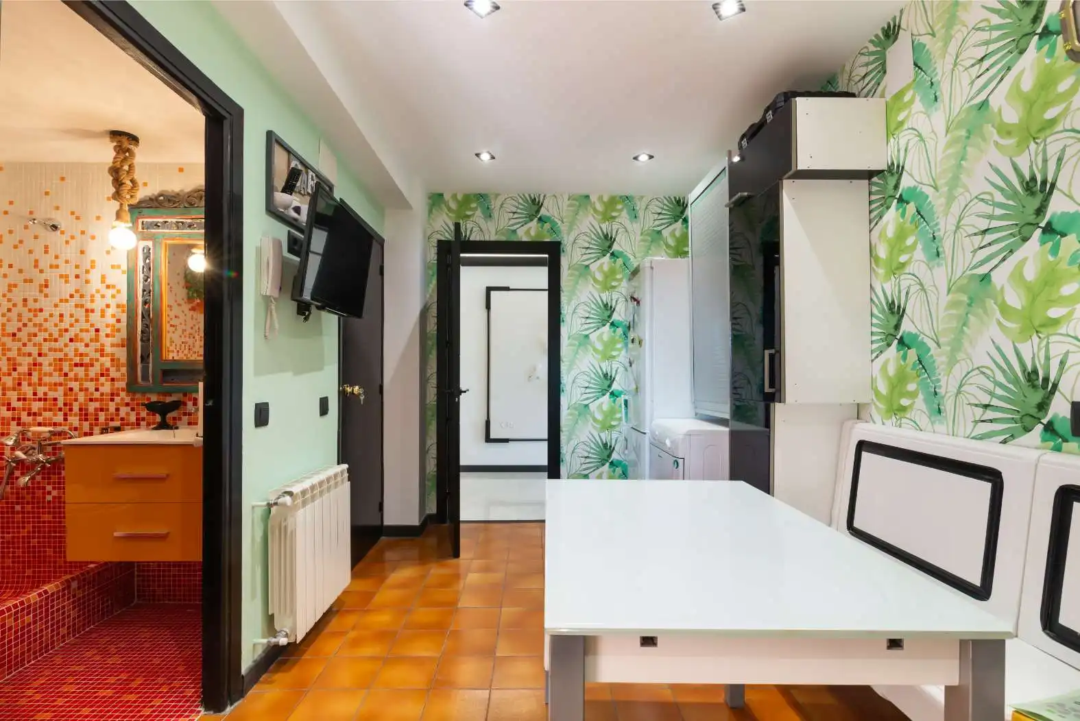 Kitchen of Attic for sale in Madrid  with Heating, Terrace and Storage room