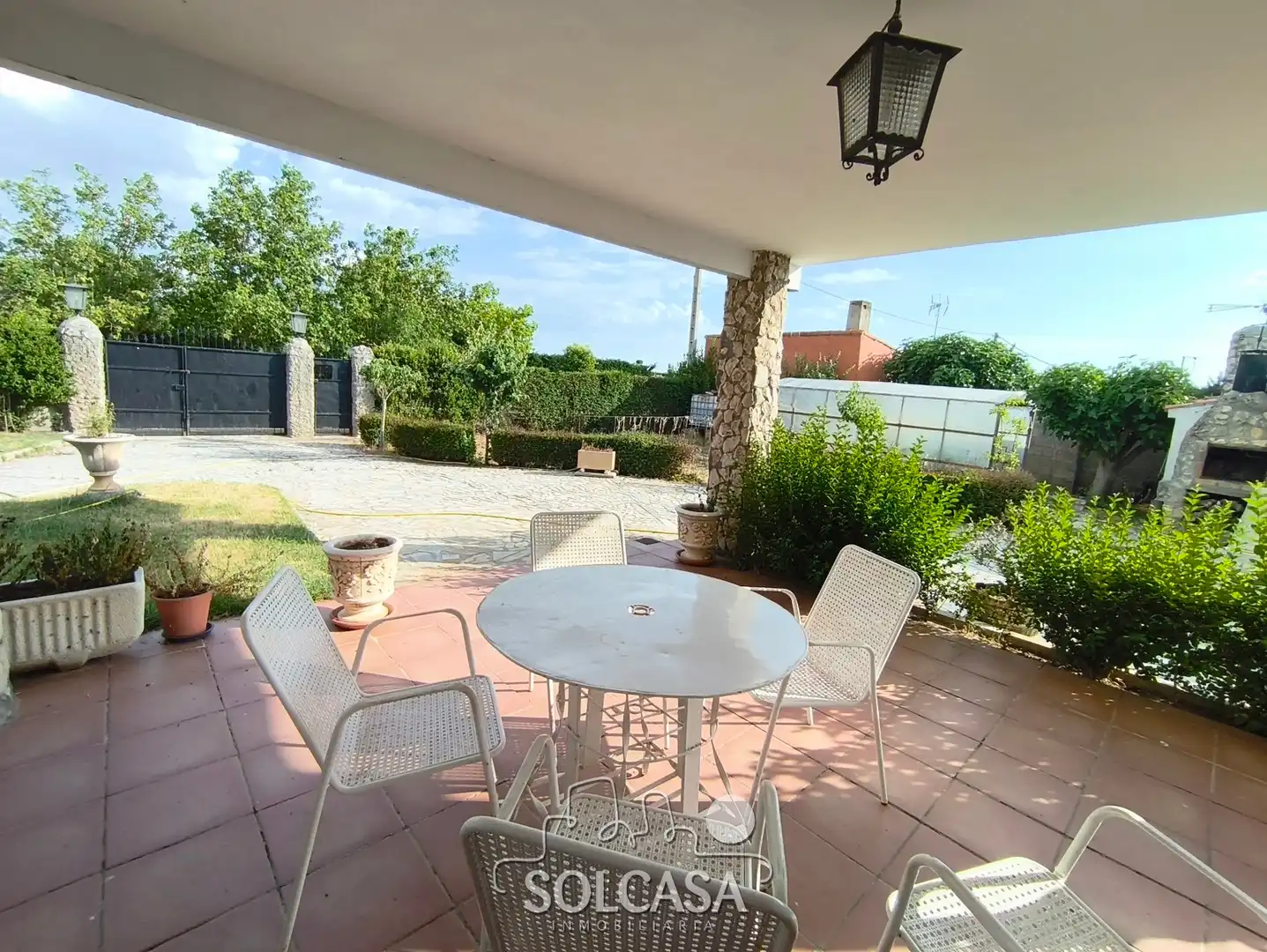 Terrasse von Country house zum Verkauf in Trigueros del Valle mit Heizung, Privatgarten und Schwimmbad