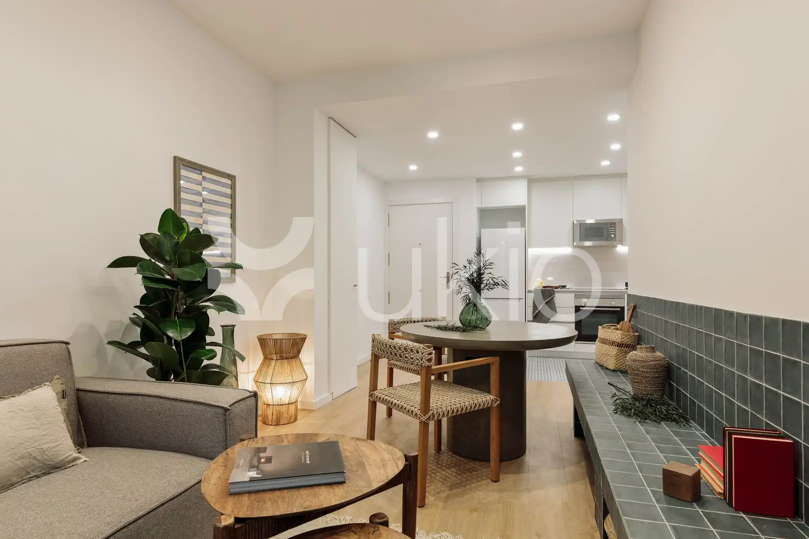 Wohnzimmer von Wohnungen zur Miete in Barcelona mit Klimaanlage, Heizung und Möbliert