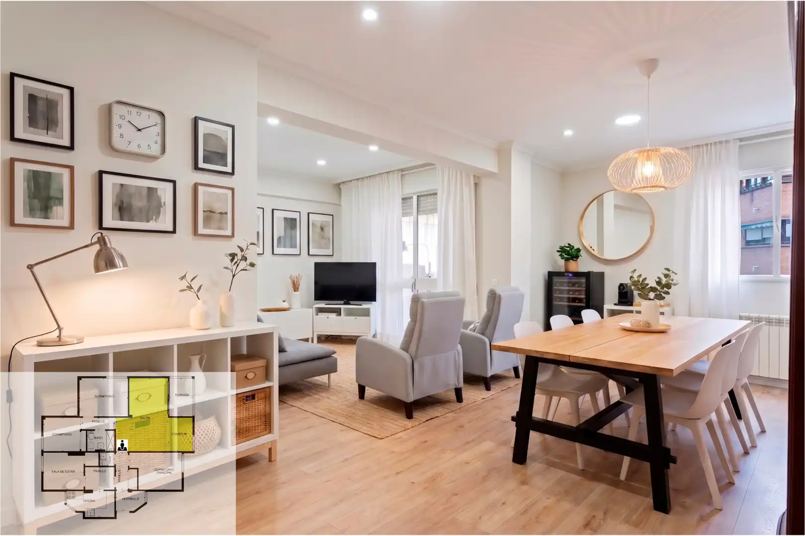 Living room of Flat for sale in Madrid  with Air Conditioner, Heating and Terrace
