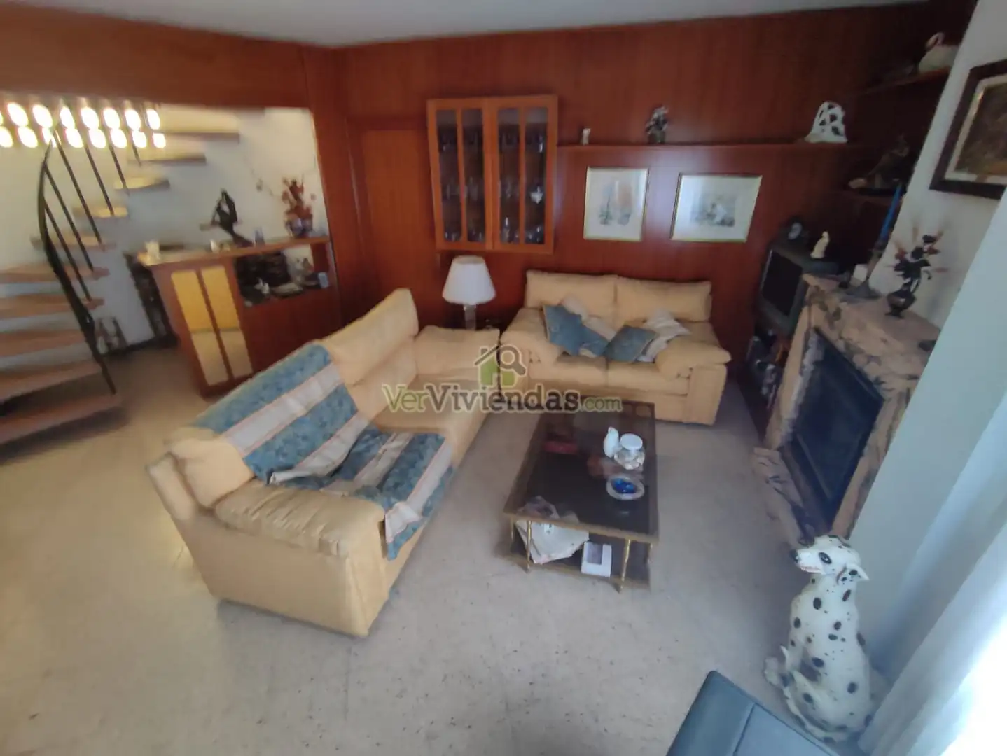 Sala de estar de Casa o chalet en venta en Vallirana con Jardín privado, Terraza y Horno
