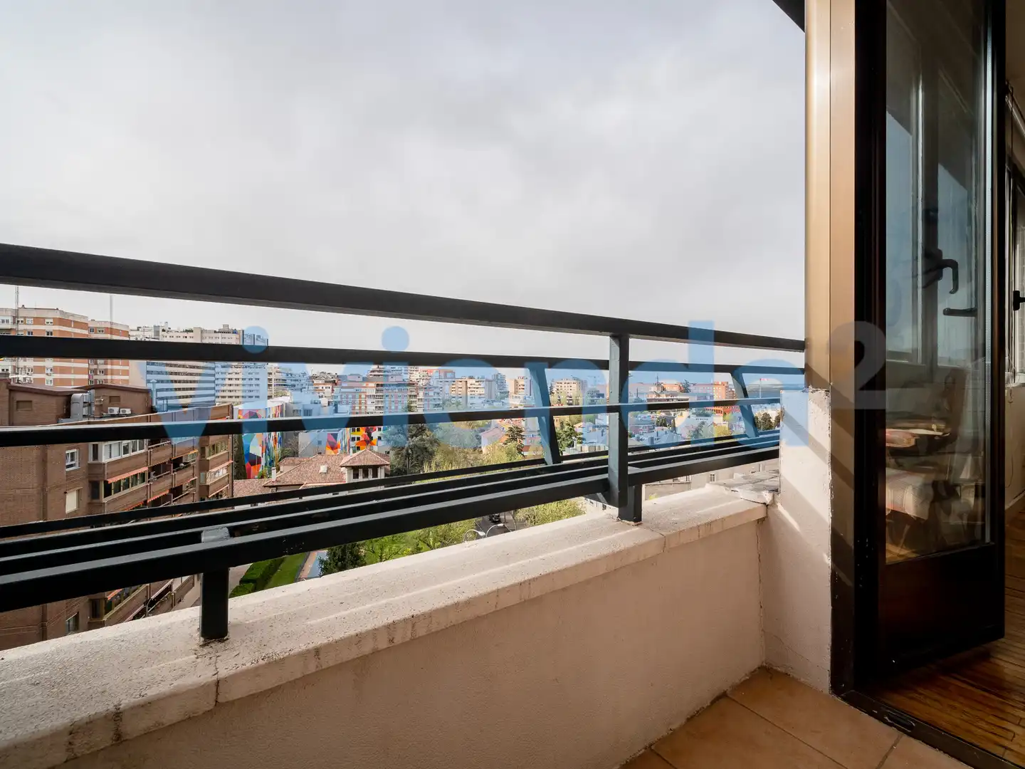 Balcony of Flat for sale in Madrid  with Air Conditioner, Heating and Terrace