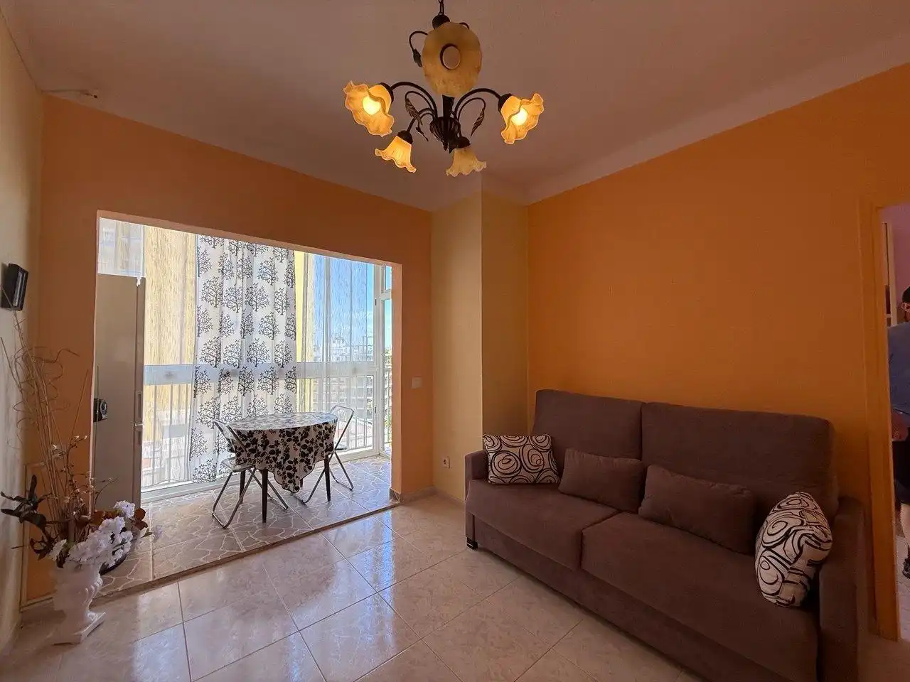Sala de estar de Piso de alquiler en Oropesa del Mar / Orpesa con Balcón y Piscina comunitaria