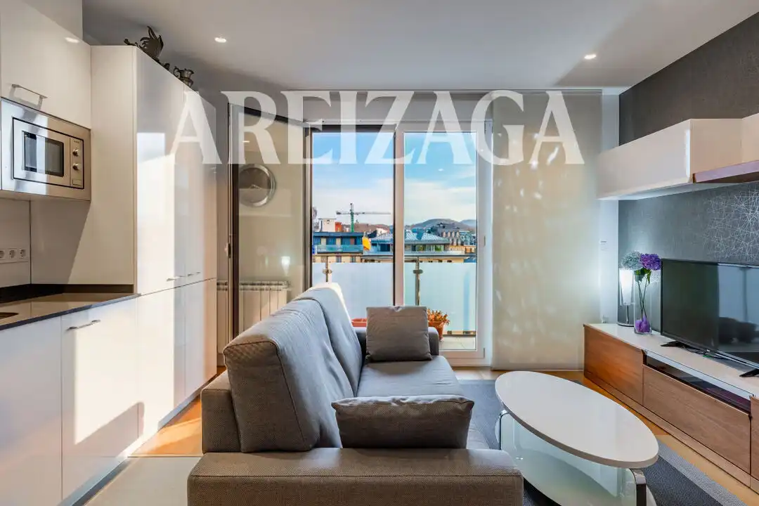 Sala d'estar de Apartament en venda en Donostia - San Sebastián  amb Calefacció, Terrassa i Traster