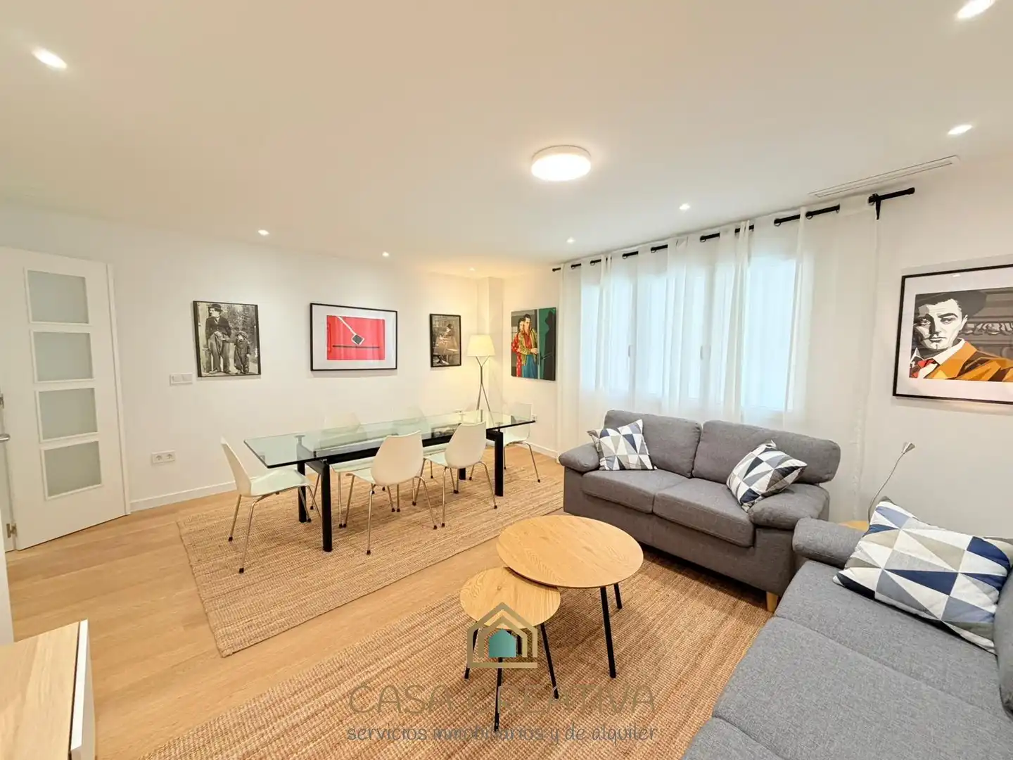 Sala de estar de Piso de alquiler en Valencia con Aire acondicionado, Calefacción y Terraza