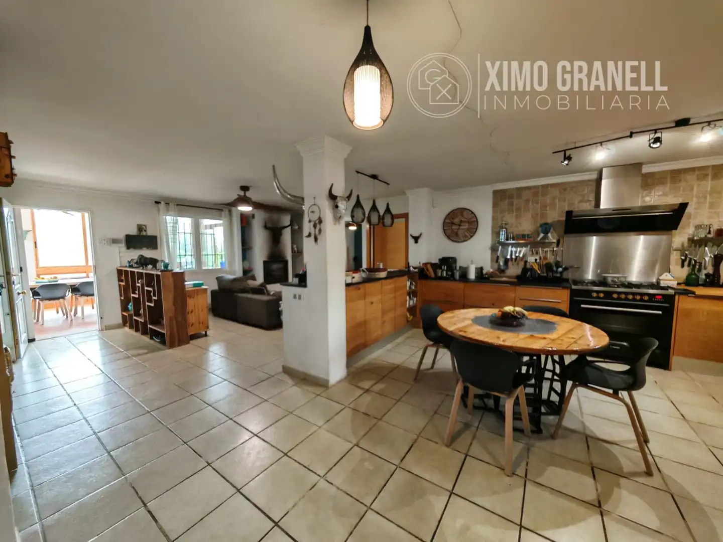 Küche von Country house zum Verkauf in Sagunto / Sagunt mit Klimaanlage, Heizung und Privatgarten