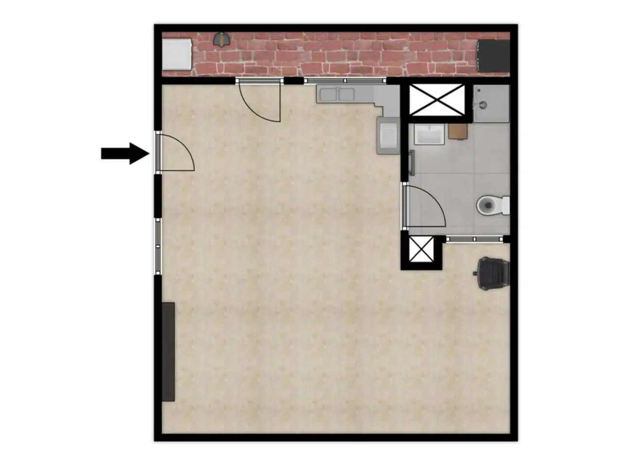 Schlafzimmer von Wohnung zum Verkauf in L'Hospitalet de Llobregat mit Klimaanlage und Alarm